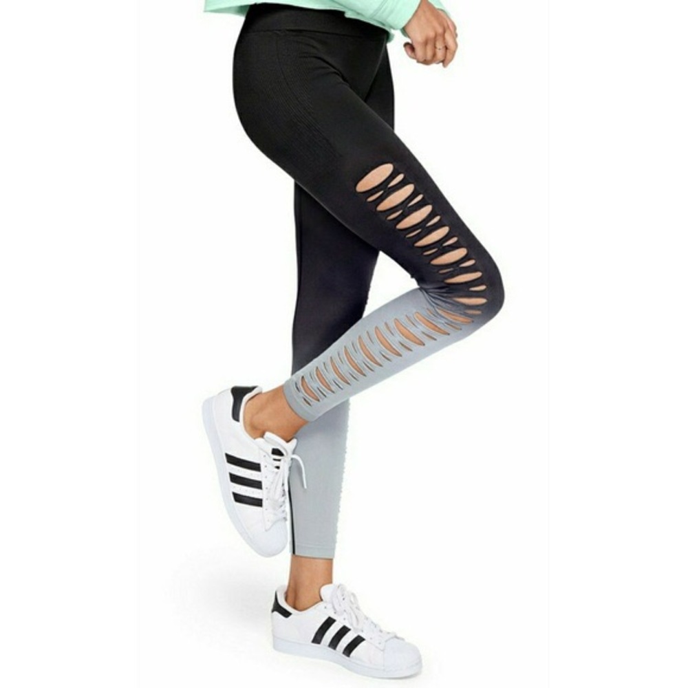 PINK cool and comfy grey ombré leggings